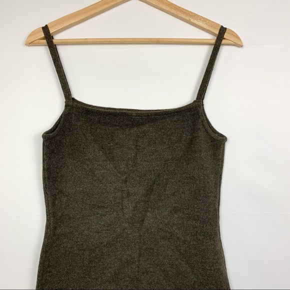 Line & Dot Haven Sweater Mini Dress Chocolate Brown Medium - Picture 8 of 10